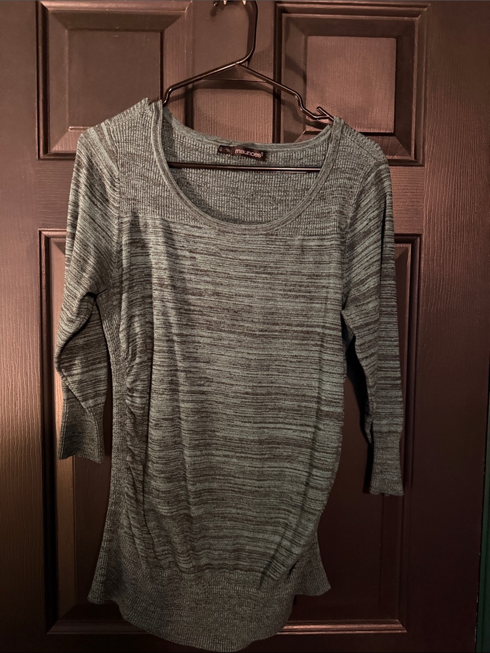 Maurices teal Marled Scoop-Neck Tunic Top